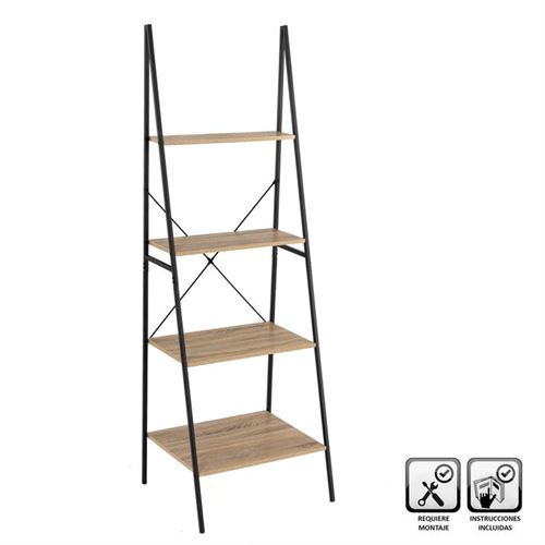 136339 ESTANTE MDF/METAL 60X50X180CM