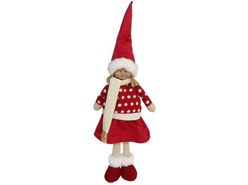 3283 BONECO NATAL VERMELHO 20X10X65CM