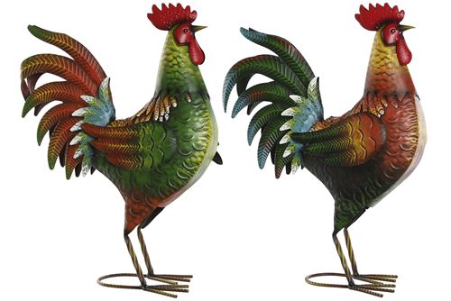 FD-214146 FIGURA METAL 34,3X14X48,3CM GALO 2 MOD.
