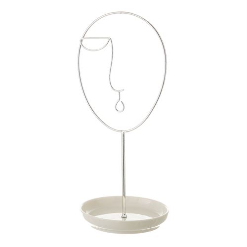802820 ESTOJO JOIAS METAL CERAMICA 12,6X12,2X28,7