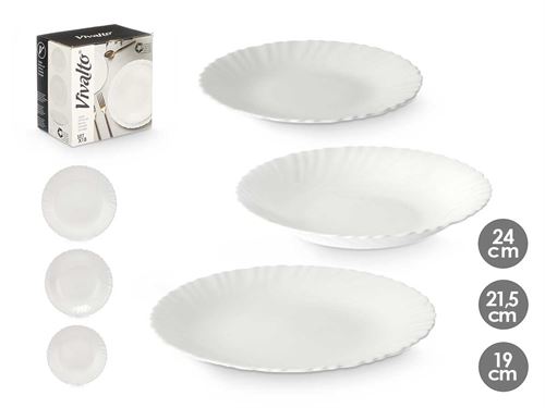 77762 SERVIÇO PRATOS OPAL 18PÇS