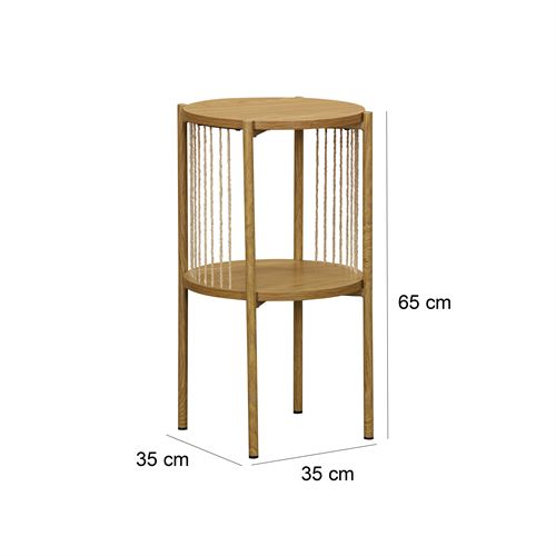 804122 MESA CENTRO MANILA MDF-MTL 35X35X65CM