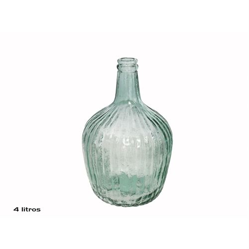 GARRAFA VIDRO ESTRIADA CARAFE 4L