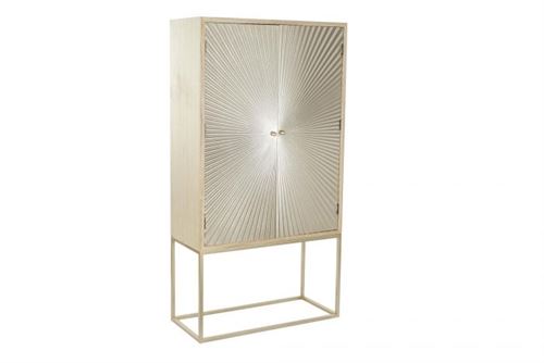 MB-193429 ARMÁRIO ABETO METAL 90X40X170 NATURAL