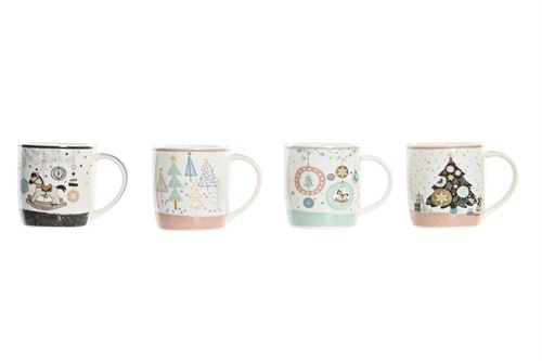NV-197429 CANECA PORCELANA 12,5X8,5X9,5CM 350ML 4MOD