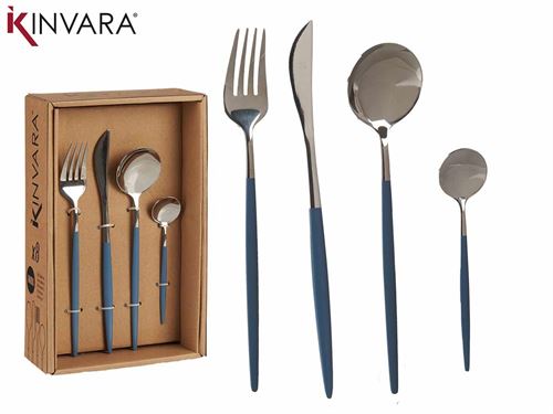 75223 TALHERES 8PÇS INOX PRATA/GRIS