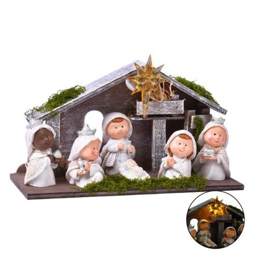 402020 PRESEPIO NATAL 28X10X17CM 402-0202