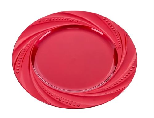 722413 PRATO INFERIOR POLIPROPILENO VERMELHO 33 X 1,50 X 33 CM
