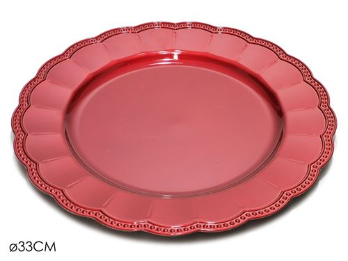 441667 PRATO MARCADOR VERMELHO 33CM