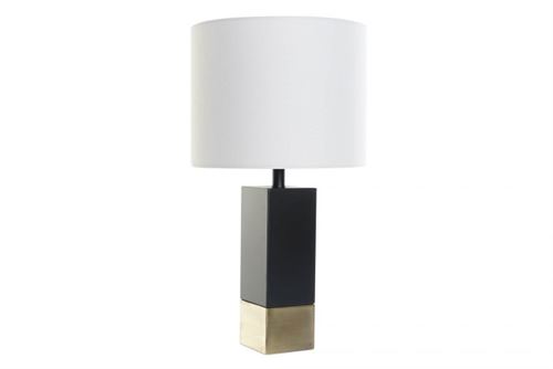 LA-182410 CANDEEIRO DE MESA METAL POLIÉSTER 33X33X60 PRETO