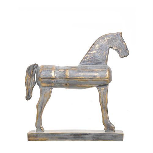 CAVALO POLIRESINA DEC 68x17,5x69cm