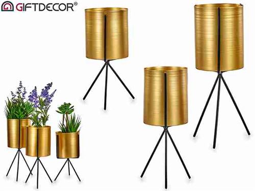 83924 CJ.3 VASOS C/SUPORTE METAL