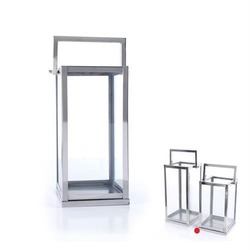 10243072 LANTERNA INOX DEC. 13497S 18X18X30CM