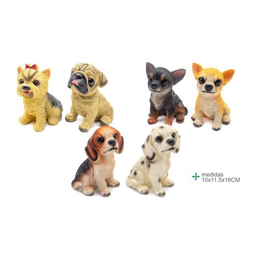 GR-76965 CÃO RESINA 10x11,5x16cm
