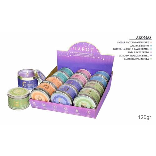 VV-75492 VELA TAROT LATA 120gr 6 aromas