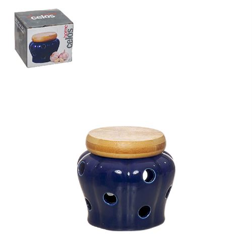 24356 CAIXA P/ ALHOS PORCELANA E BAMBU C 11,50 L 11,50 A 10,00