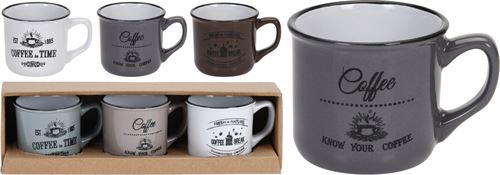 CANECA CERAMICA 180CC SET3 