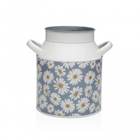 22510018 VASO METAL FLORES
