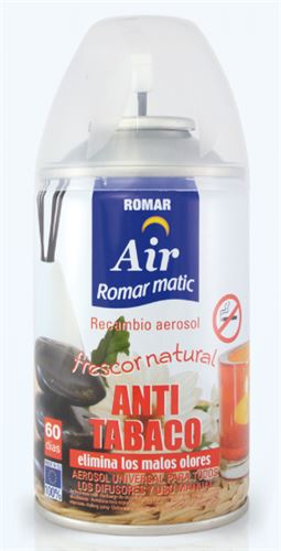 AMBIENTADOR SPRAY RECARGA ANTI-TABACO 250ML