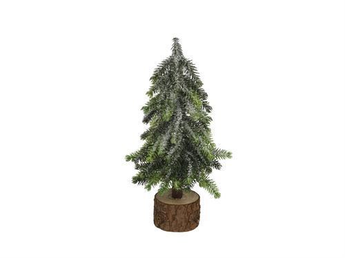 992695 ÁRVORE NATAL NEVADO BASE DE TRONCO DE ÁRVORE 27CM