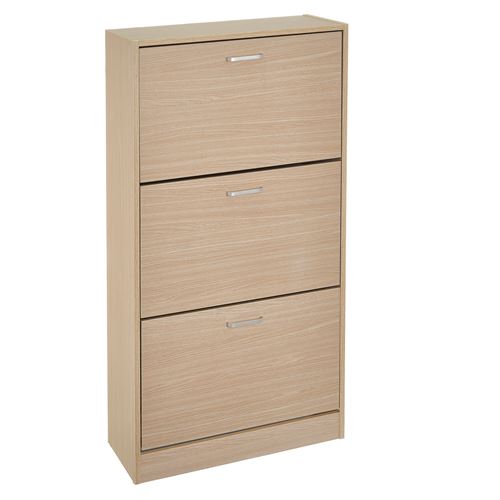 SAPATEIRA 3 PORTAS SAND MDF AREIA 60 X 24 X 115 CM