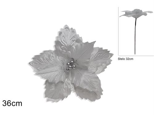 279480 FLOR DE NATAL BRANCA 36 CM