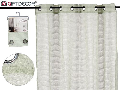 77940 CORTINADO 140X260CM 100%POLIESTER VERDE