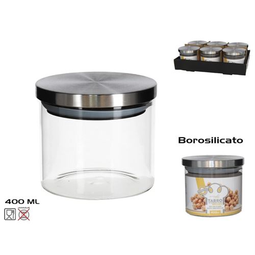 261539 FRASCO BOROSILICATO 400ML TAMPA METAL