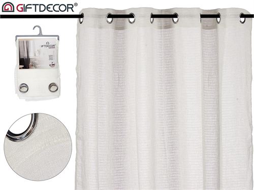 77937 CORTINADO 140X260CM POLIESTER BRANCO