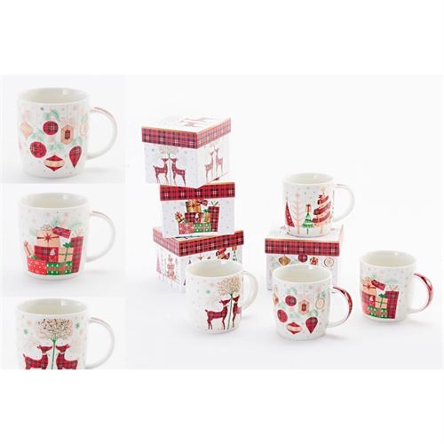 CANECA CERAMICA SORT.4 340ml