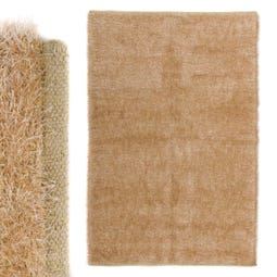 122350 CARPETE SHAGGY ALG PLSTR BEGE 140X200