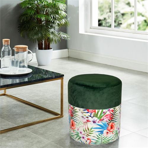 23566 PUFF VELUDO 35X35X37CM