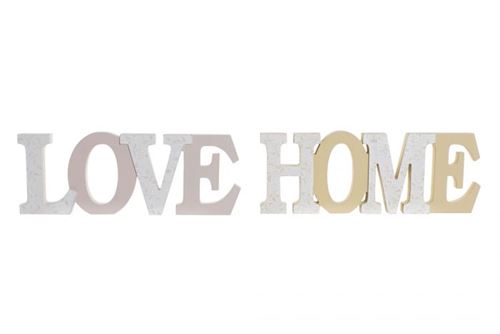 DECORAÇÃO MDF 35X2X13 LOVE HOME 2 MOD.