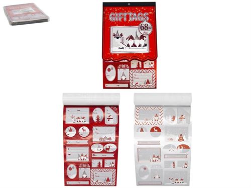 7352 ETIQUETA PRESENTE X68 SORT 24X14,8CM