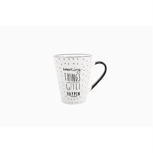 CANECA CERÂMICA BRANCA 325ml