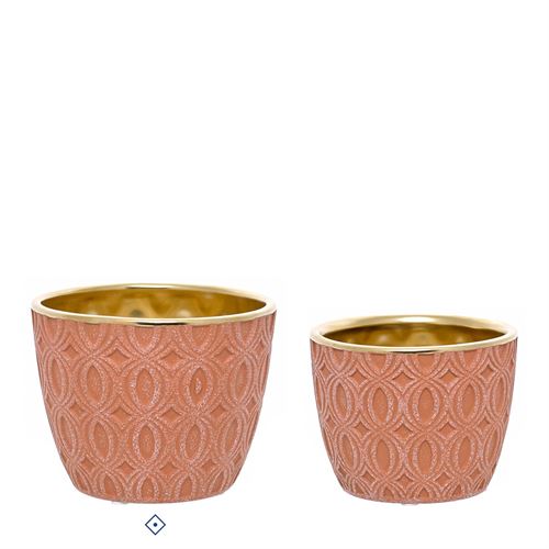 VASO CERAMICA GOLDEN BRICK C 14,00 L 14,00 A 11,00