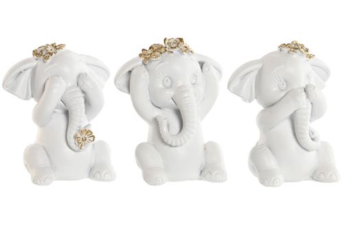FD-214472 FIGURA RESINA 7X5X9CM ELEFANTE 3 MOD.