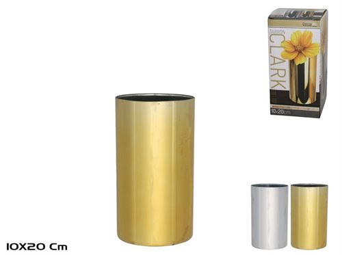 442235 VASO CLARK OURO/PRATA SORTIDO 10X20