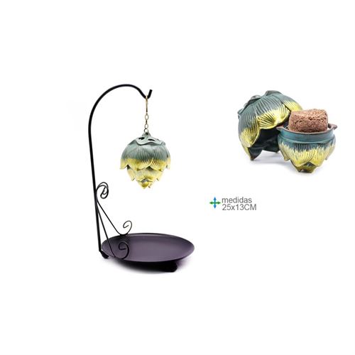 PI-74034 PORTA INCENSO METAL 25x13