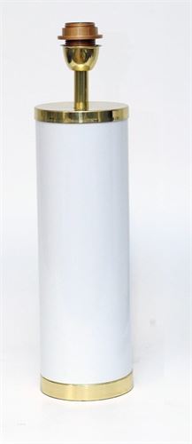 71/120 CANDEEIRO CERAMICA BRANCO C/DOURADO 12.5X12.5X37CM