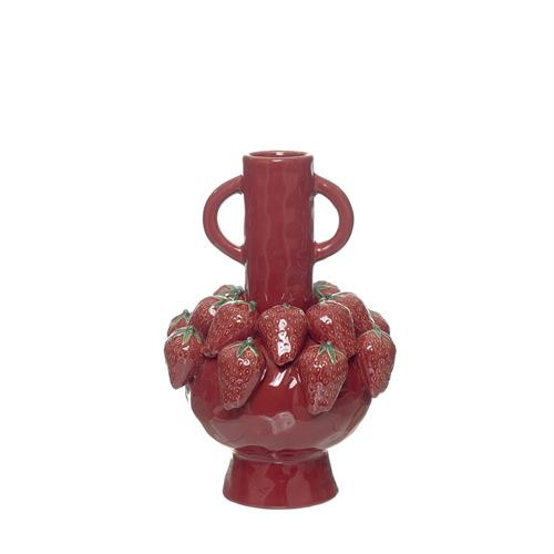 28990 CERÂMICA DECORATIVA - JARRA MORANGOS 25.50X25.80X34.80CM