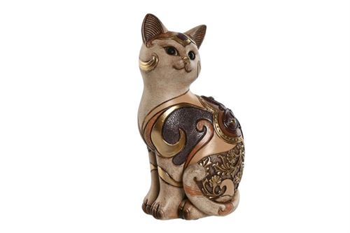 RF-215863 GATO RESINA 11X8X20,5CM LARANJA