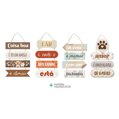 BD-75946 PLACA PAREDE MDF 16*29*0,6CM