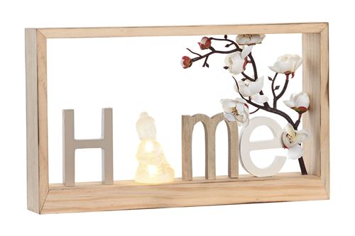 LD-205895 DECORAÇÃO LUMINOSA LED MDF 30X5X18 NATURAL