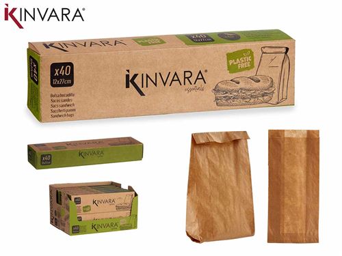 87074 SACO PAPEL SANDES 40UN 12X27   6CM