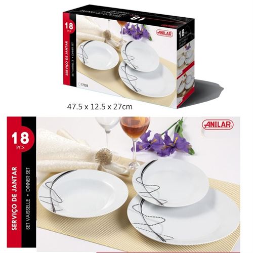 18024 SERVIÇO 18PÇS CERAMICA