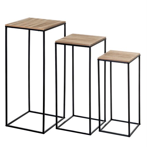 803921 S/3 MESA METAL-MDF 30 X 30 X 72 CM