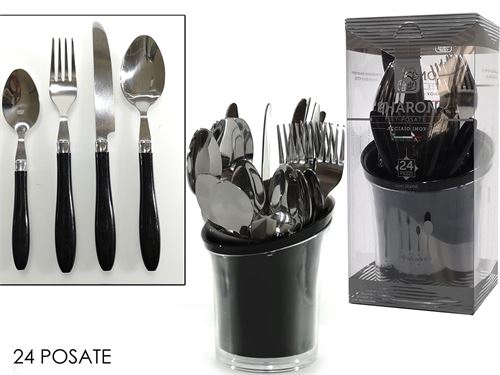 576619 TALHERES 24PÇS COM SUPORTE