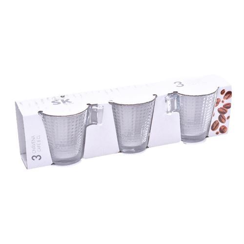 00486 CHAVENA CAFE VIDRO PACK3UN 800-048 CX24