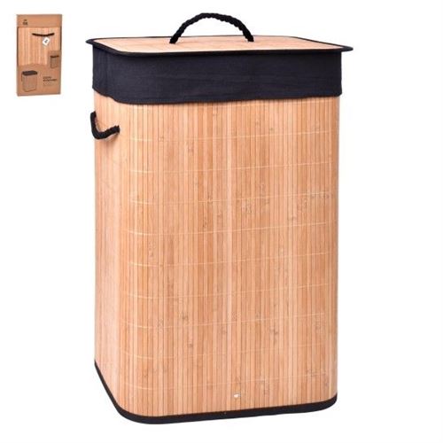 101534 CESTO ROUPA RET 40X30X60 PRETO 1015-03